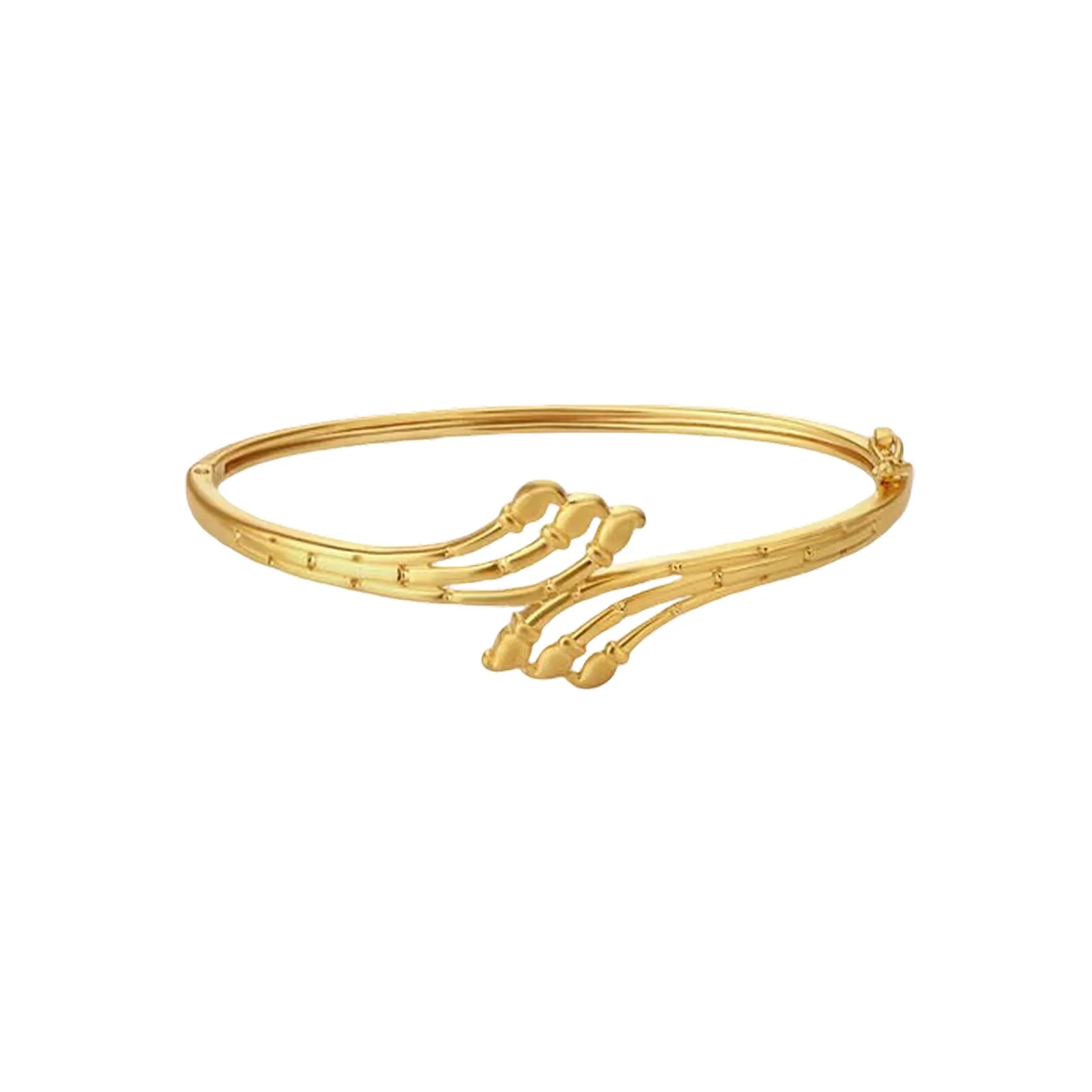 Talia Wave Bangle — front view