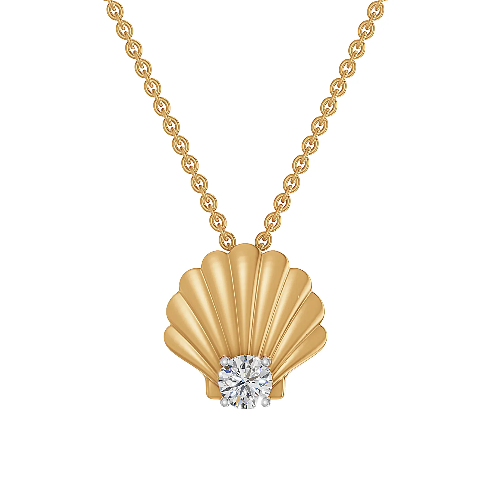 Coquille Pendant — front view