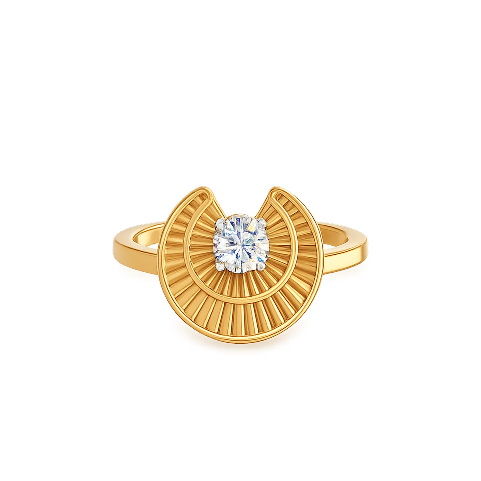Aurora Sunburst Ring — front view
